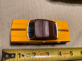 60s Ideal Motorific Race Slot Car 1963 Chevy Impala Convertible Toy Vtg Yellow