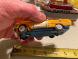 60s Ideal Motorific Race Slot Car 1963 Chevy Impala Convertible Toy Vtg Yellow