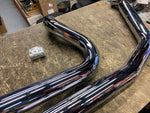 Samson 2 1/4" Harley Softail Heritage Fatboy Custom Exhaust Pipes 86-99 Turn Dow