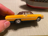 60s Ideal Motorific Race Slot Car 1963 Chevy Impala Convertible Toy Vtg Yellow