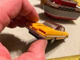 60s Ideal Motorific Race Slot Car 1963 Chevy Impala Convertible Toy Vtg Yellow