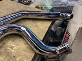 Samson 2 1/4" Harley Softail Heritage Fatboy Custom Exhaust Pipes 86-99 Turn Dow