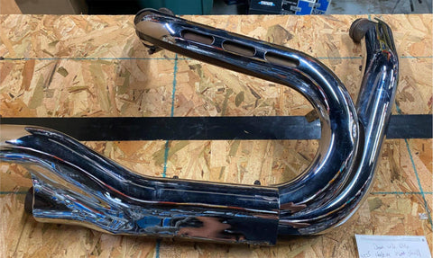 OEM Stock Exhaust Head Pipes Heat Shield Dyna Wide Glide 2011 Factory FXDWG