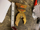 Sissybar Insert Harley Custom Chopper Old Skool Eagle Emblem Shovelhead Ironhead