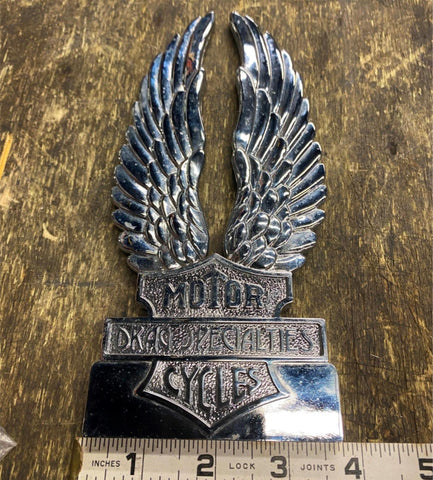 Sissybar Insert Harley Custom Chopper Drag Specialties Emblem Shovelhead Ironhea