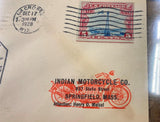 1928 La crosse Indian Power Plus Chief Twin paper ephemera Motorcycle Airplane!