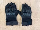 Vintage Outdoor Military Tactical Full Finger Black Gloves Adult Sz M