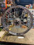 Chrome Front Spoke Wheel Harley OEM Sportster Dyna 3/4 2000^ XLC 2.15x21 Nice!