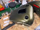 Oem Paint Set Gas tank Fenders Harley Softail Slim FLS Olive Drab Denim Factory!