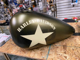 Oem Paint Set Gas tank Fenders Harley Softail Slim FLS Olive Drab Denim Factory!