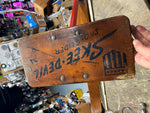 VTG TOY GO SKEE DEVIL SKI SLED SNOW GLIDER RARE 50's Cabin Ski Lodge Cave Decor!