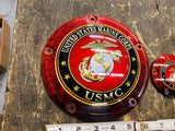 USMC Marines Military Derby Clutch Timer Cover Harley Softail Touring Dyna Twin