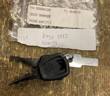 Set of Keys Harley Ignition Switch Touring Dyna Softail Sportster OEM #2287