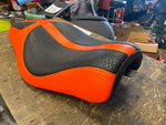 Custom 1 off Seat Orange Racing Stripe Harley Sportster 4.5 Tank 2007^ 883 1200!