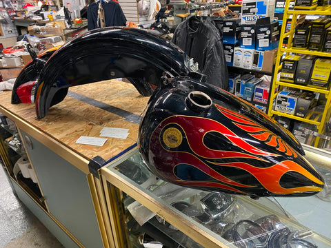 Limited Edition Paint Set Harley Shovelhead FX 1973-84 OEM Factory Flames Low ri