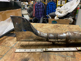 Vtg Harley Panhead Knucklehead Old Skool Muffler fishtail Chopper OE Squish Pipe