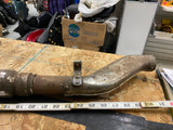 Vtg Harley Panhead Knucklehead Old Skool Muffler fishtail Chopper OE Squish Pipe