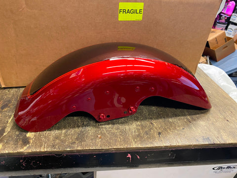 OEM FATBOY FRONT FENDER OEM HARLEY 2023 ANNIVERSARY FLFB 114 tWO TONE RED NEW