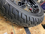 OEM Harley Softail Slim Black Spoke Front Wheel Dunlop Tire 25mm New T/O Factory