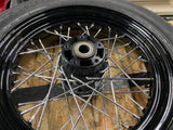 OEM Harley Softail Slim Black Spoke Front Wheel Dunlop Tire 25mm New T/O Factory