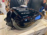 Superglide Gas TAnk AMF Black Harley fx Shovelhead Ironhead Sportster Old Skool!