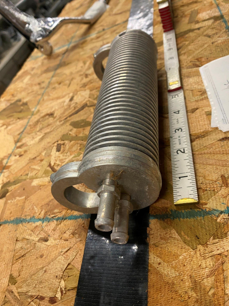 Billet Oil Cooler Frame Follower Harley Custom Chopper Softail Jag Win ...