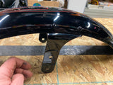 Front Fender Harley Rocker FXCW Black Flames 2009-10 OEM Nice