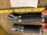 Custom Footpegs W Mounts Harley Forward Controls Highway Pegs Chrome Rubber FXST