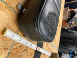 Old Skool Bar Shield SissyBar Pad Harley Sportster Shovelhead Ironhead Rib AMF!