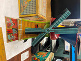 Vtg 1920's Dutch Mill Mac Litho Tin Sand Toy Windmill Mcdowell Mfg Co Pgh Pa!