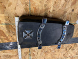 Old Skool Bar Shield SissyBar Pad Harley Sportster Shovelhead Ironhead Rib AMF!