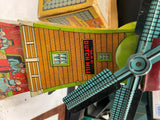 Vtg 1920's Dutch Mill Mac Litho Tin Sand Toy Windmill Mcdowell Mfg Co Pgh Pa!