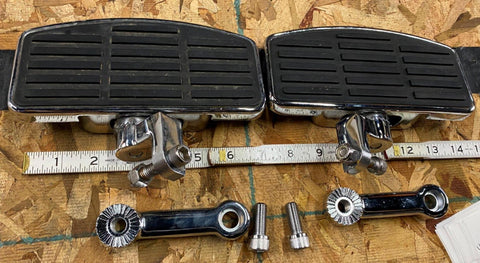 Mini Adjustable Floorboards Harley Highway Pegs Passenger Driver Softail Dyna Sp