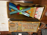 Vtg 1920's Dutch Mill Mac Litho Tin Sand Toy Windmill Mcdowell Mfg Co Pgh Pa!