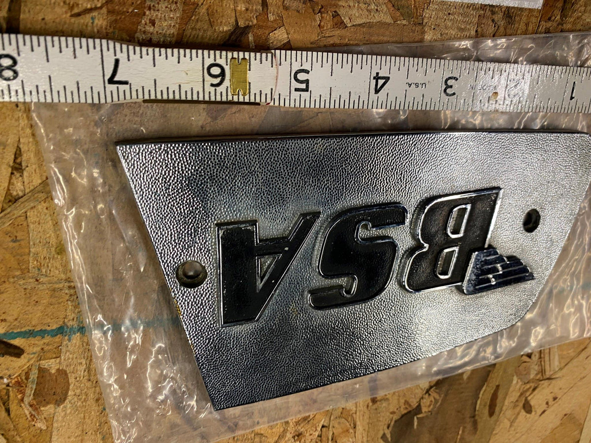 BSA Metal Gas Tank Emblem Badge Rocket 3 Trident bread Box TAnk 1969 O ...