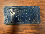 Vintage Original 1956 Pennsylvania License Plate 98NE1 Man Cave