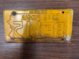 Vintage Original 1942 Pennsylvania License Plate BE115 W/ Metal Year Tab