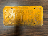 Vintage Original 1957 Pennsylvania License Plate 9804A Man Cave