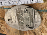 Stockyards Coliseum in Oklahoma City Belt Buckle 1918-1970 Rodeo Show Arena Vtg