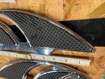 Custom Billet Floorboards Passenger Harley Touring Softail Chopper Chrome rubber
