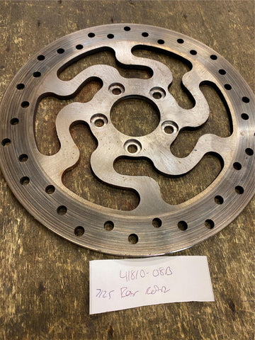 HARLEY OEM TOURING FLH BRAKE DISC 08-25 REAR DRILLED GLIDE 41808-08 11.8" BREMBO