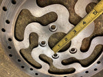 HARLEY OEM TOURING FLH BRAKE DISC 08-25 REAR DRILLED GLIDE 41808-08 11.8" BREMBO
