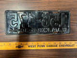 Vintage Original 1954 West Virginia License Plate 156-475 Man Cave