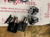 OEM Lockset Heritage Softail Flat Top Lock Kit Set Stock saddlebag Factory 00^