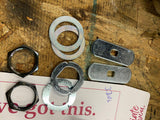 OEM Lockset Heritage Softail Flat Top Lock Kit Set Stock saddlebag Factory 00^