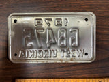 Vintage Original 1979 West Virginia Motorcycle License Plate G8475