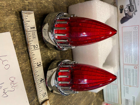 59 Chevy LED Custom Turn Signal Lens Harley Fatboy Touring Sportster Dyna Choppe