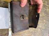 Vtg Leather Tool bag Ammo Pouch 20's Motorcycle JD Hendee thor pope Indian WW1 !