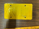 Vintage Original 1973 Pennsylvania Motorcycle License Plate 11F93 Man Cave