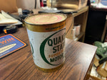 VTG 70s QUAKER STATE SUPER BLEND Motor Oil 1 Qt Full Q Logo Sealed Full can